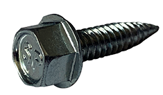 #10-24 x 3/4" Type A Self-Tapping Screws / Unslotted / Hex Washer Head / Low Carbon Steel / Zinc