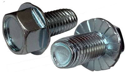 1/2"-13 x 1" Trilobe Thread Forming Screws for Metal / Unslotted / Hex Washer Head / Low Carbon Steel / Zinc / Serrated
