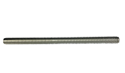 1/4"-20 x 4" Fully Threaded Studs / Aluminum / Plain / Made in USA