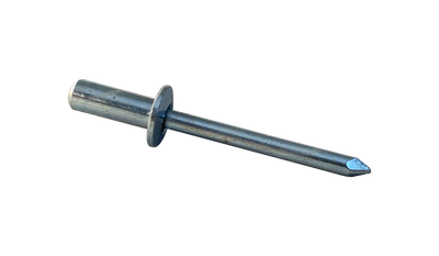 3/16" x .02"-.12" (#62) Closed End Blind Rivets / All Steel / Zinc