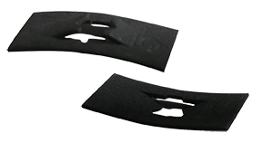 Rectangular Tinnerman-Style Push-On Fasteners / Steel / Black Phos / C12003-017-4