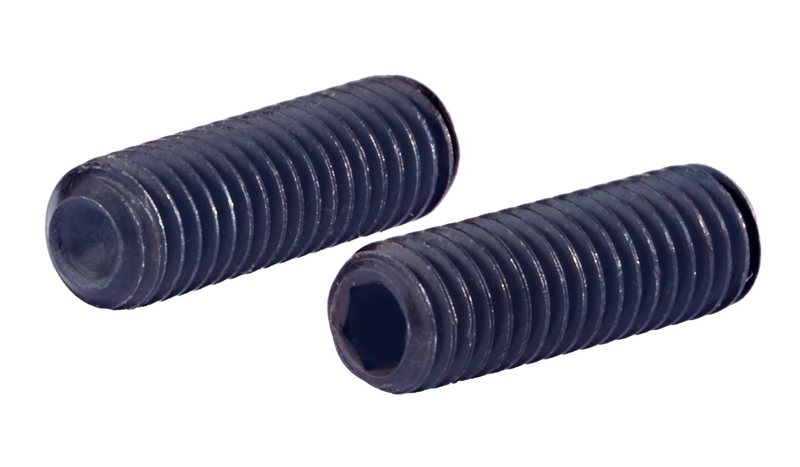 M10-1.5 x 16 mm Cup Point Socket Set Screws / Alloy Steel / Black Oxide