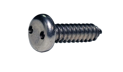 #12 x 1 1/2" Type A Self-Tapping Security Screws / Spanner Drive / Pan Head / 18-8 Stainless Steel / Passivated