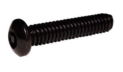 #10-32 x 3/8" Security Machine Screws / Pin-In 6 Lobe / Button Head / 18-8 Stainless Steel / Black Oxide
