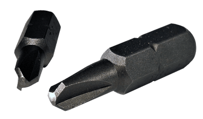 #1 x 1" Tri-Wing Tamper Resistant Insert Bits / 1/4" Hex Shank / M2 High Speed Steel / Plain