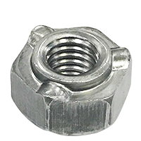 1/4"-20 Hex Weld Nut / 18-8 Stainless Steel / Passivated