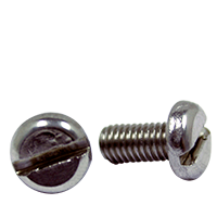 M4-0.70 x 55mm Slotted Machine Screws, Full Thread / Stainless Steel / A2-70 / Passivated / Commercial; DIN 85