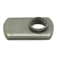 #10-32 Spot Weld Nut (Single Tab) / Low Carbon Steel / Plain
