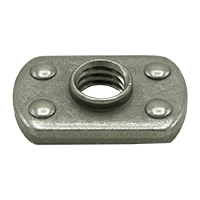 M10-1.50 Spot Weld Nut (Metric) 4 Projections) / Low Carbon Steel / Plain