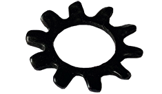 5/16 External Tooth Lock Washers / Steel / Black Zinc