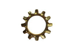 5/8 External Tooth Lock Washers / Steel / Zinc Yellow