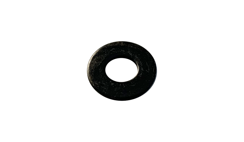 #8 SAE Flat Washers / Steel / Black Zinc