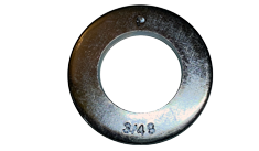 #8 SAE Flat Washers / Steel / Zinc / Made in USA