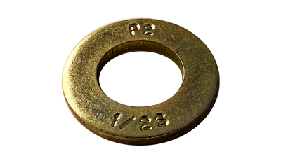 7/16" SAE / Heavy Duty Thru Hard Washers / Steel / Zinc Yellow / Made in USA