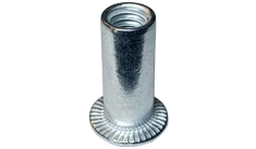 #6-32 (Max Grip .120) Large Flange Blind Threaded Inserts / Aluminum Alloy 5056