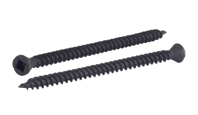 #8 x 3" Fine Drywall Screws / Square / Trim Head / Steel / Black Phos